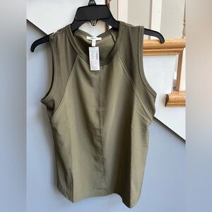 NWT - Maurices Khaki Green Sleeveless Blouse, Women’s Small